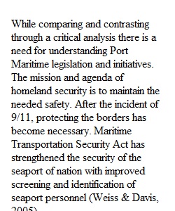 Port Maritime Legislation